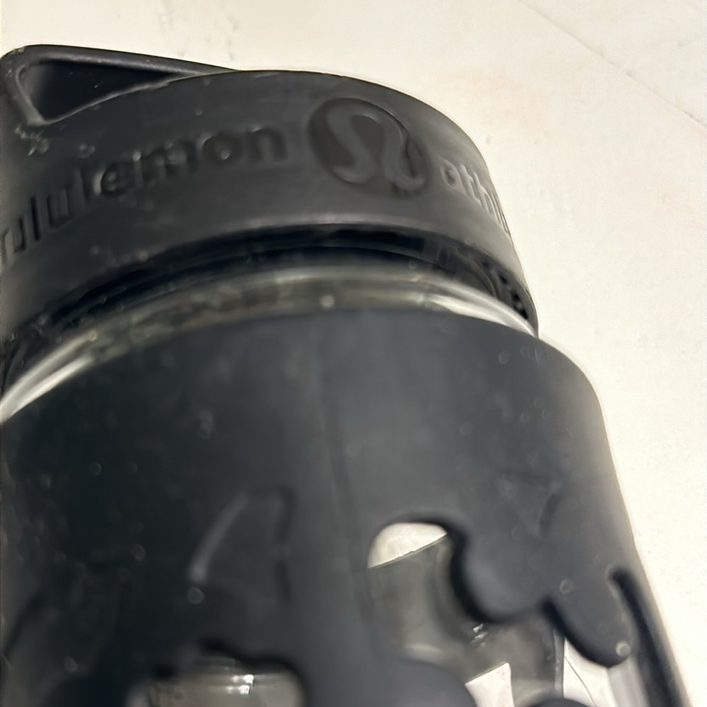 Lululemon black daisy water bottle Y2K 2012 Lululemon Pure Balance Water Bottle - Picture 3 of 9